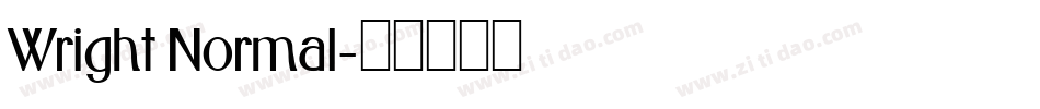 Wright Normal字体转换